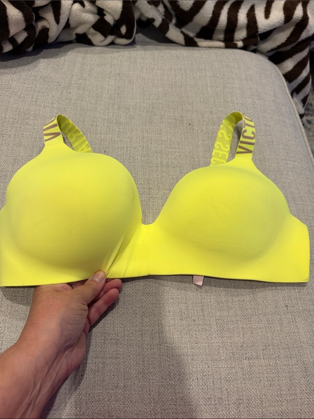 Victoria's Secret Neon Yellow Smooth T-Shirt Bra